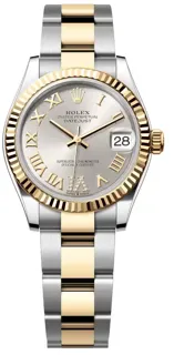 Rolex Datejust 278273-0003 Yellow gold and Stainless steel Silver set with diamonds