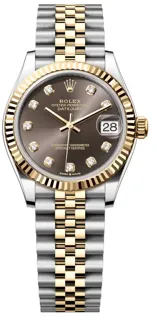 Rolex Datejust 278273-0022 Yellow gold and Stainless steel Dark grey set with diamonds