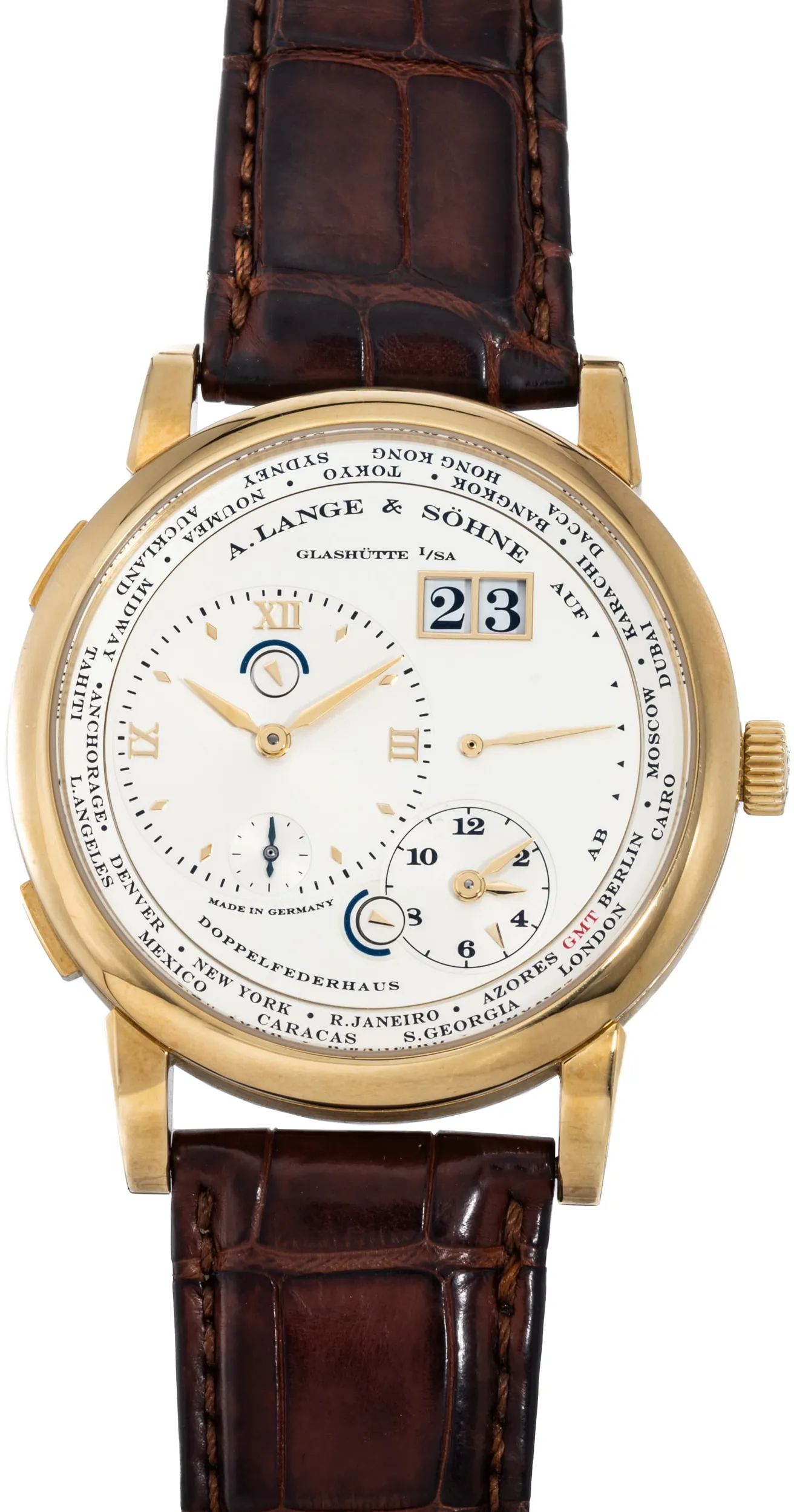 A. Lange & Söhne Lange 1 42mm Yellow gold Silver