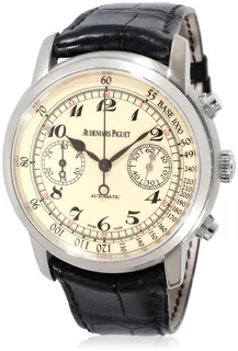 Audemars Piguet Jules Audemars Chronograph White gold Cream