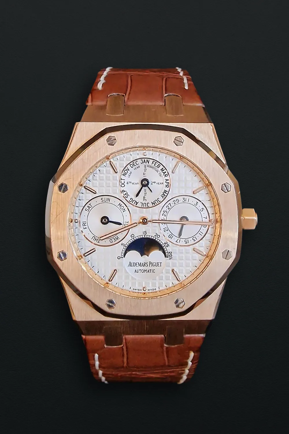 Audemars Piguet Royal Oak Perpetual Calendar 26252OR.OO.D092CR.02 39mm Rose gold and white gold White