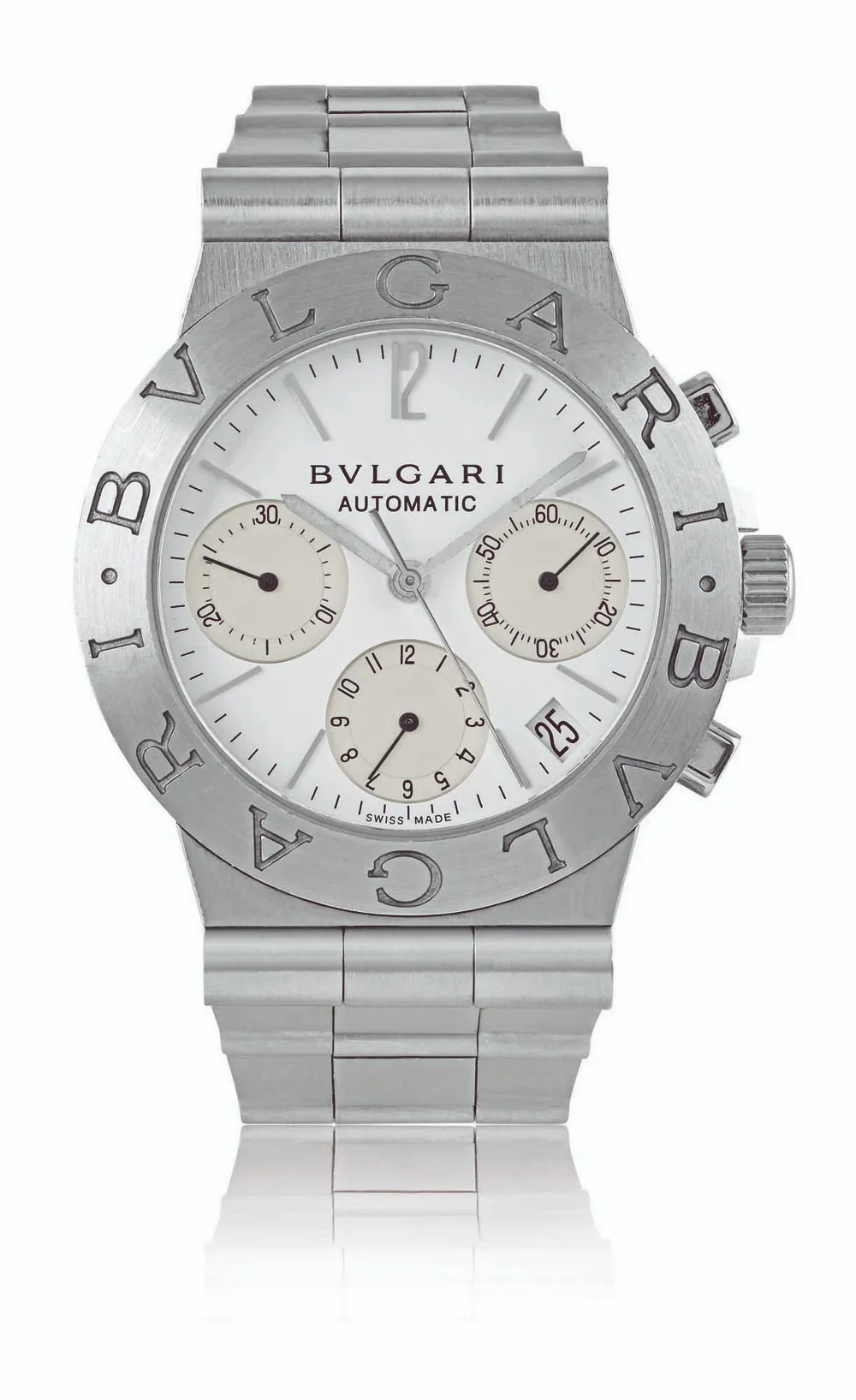 Bulgari Diagono CH 35 S 35mm Stainless steel