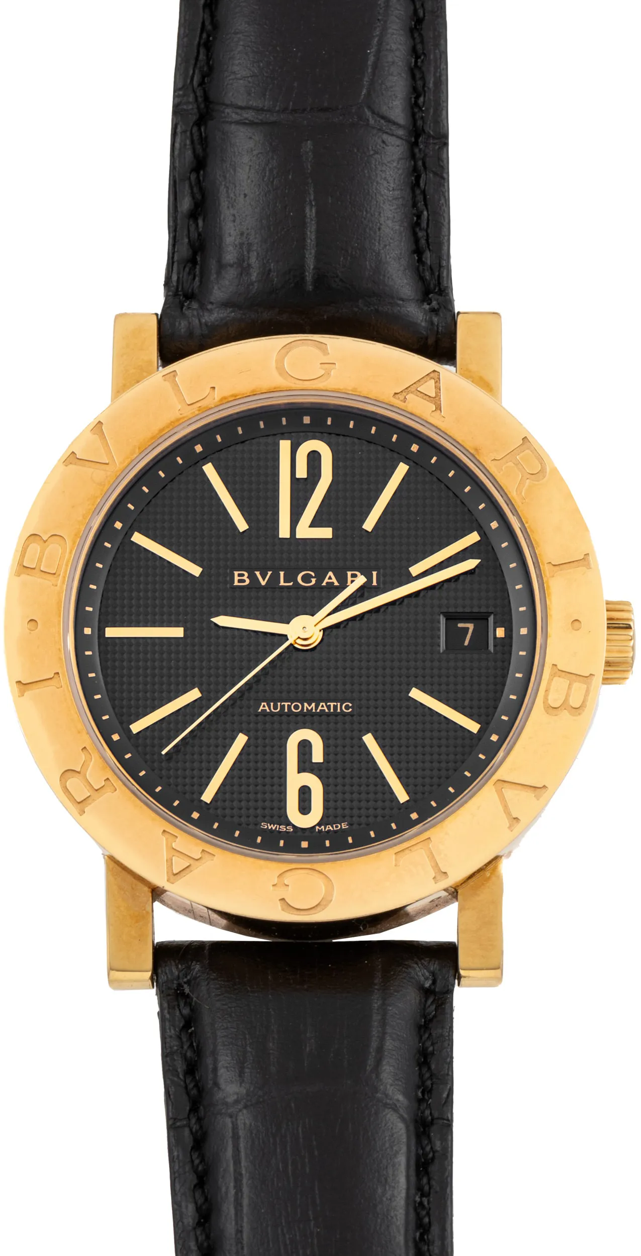 Bulgari Bvlgari Bvlgari 38mm Yellow gold Black