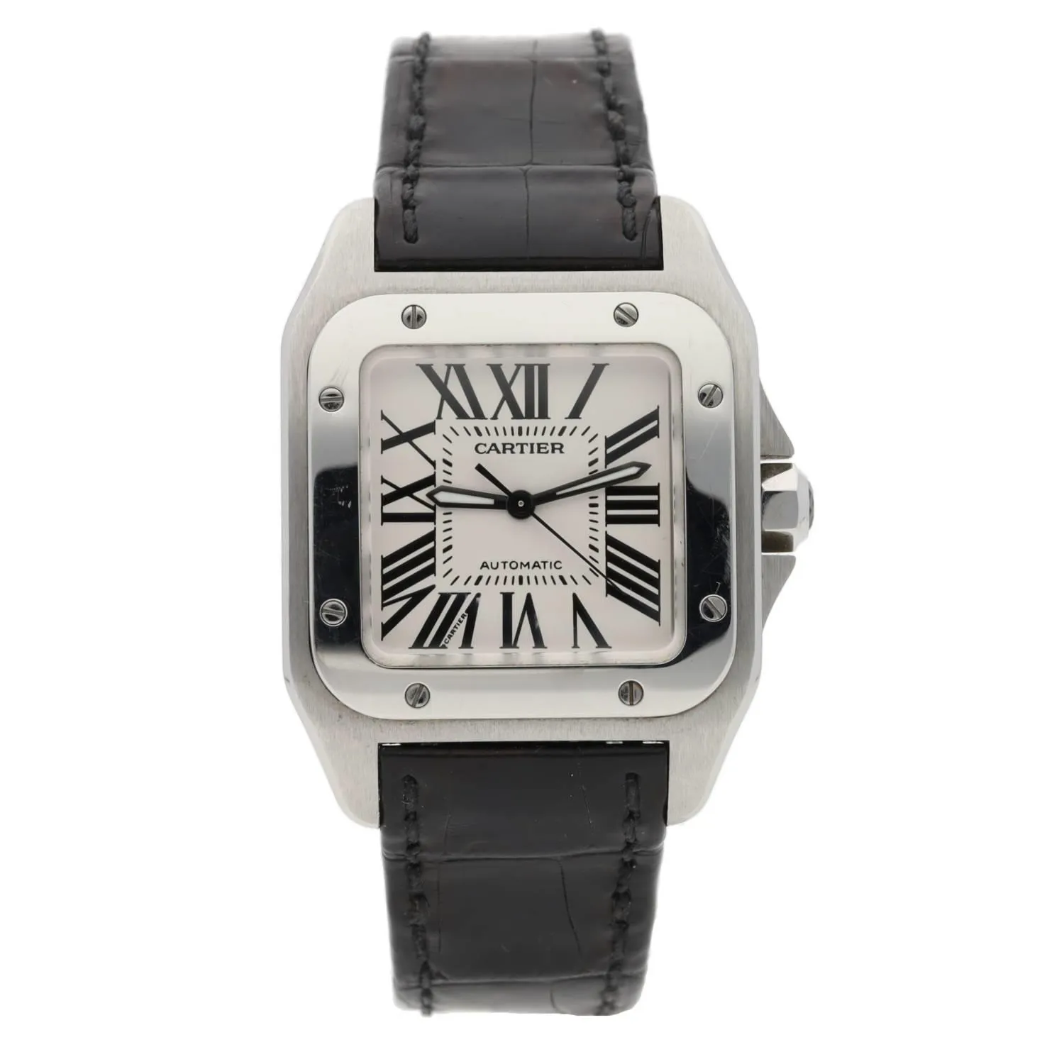 Cartier Santos 100 2878 36mm Stainless steel Silver