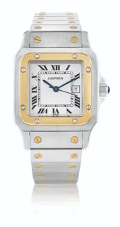 Cartier Santos 1172961 Yellow gold and Stainless steel White