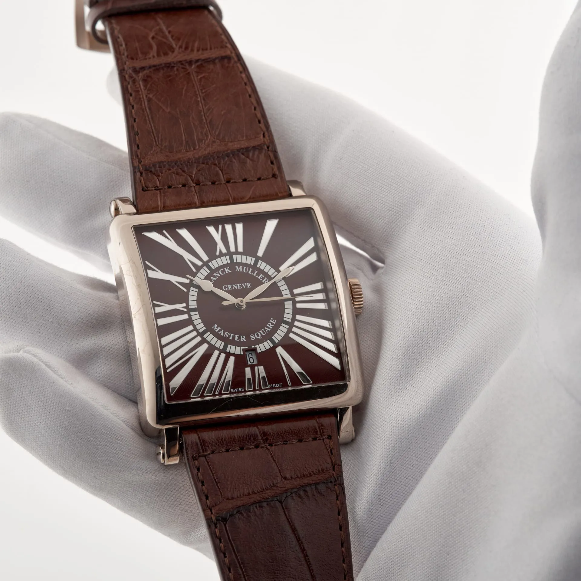 Franck Muller Master Square 6000 K SC DT 42mm Rose gold Brown