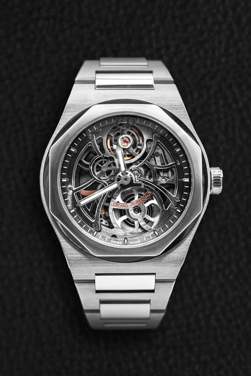 Girard-Perregaux Laureato Skeleton 81015-11-001-11A 42mm Stainless steel and Sapphire Skelotonized anthracite