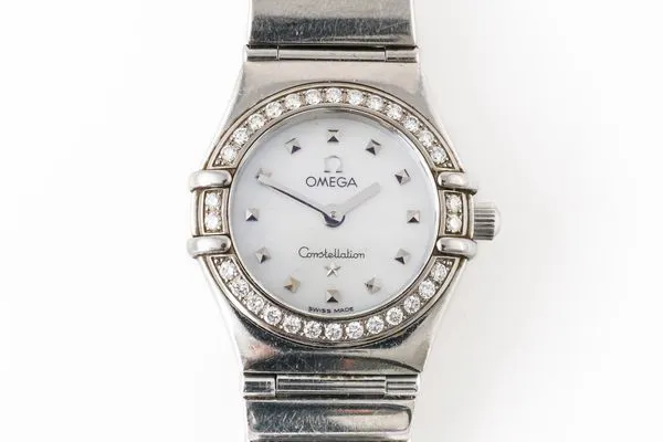 Omega Constellation 25mm Stainless steel and Diamond Mother-of-pearl