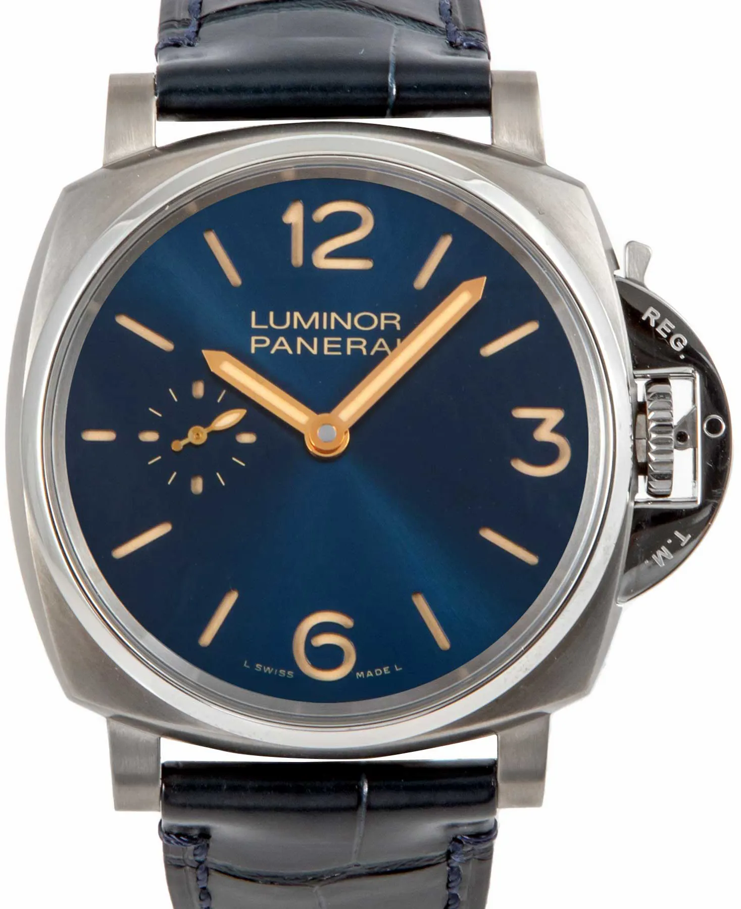 Panerai Luminor Due PAM 00728 42mm Titanium Blue