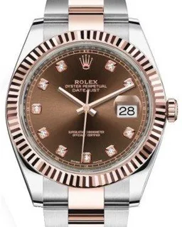 Rolex Datejust 41 126331 Rose gold and Stainless steel Brown