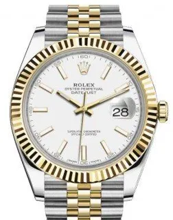 Rolex Datejust 41 126333 Yellow gold and Stainless steel White