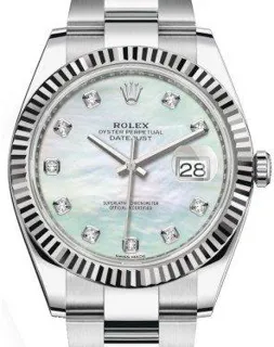 Rolex Datejust 41 126334 White gold and Stainless steel White