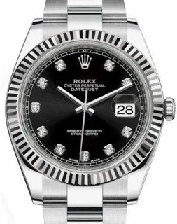 Rolex Datejust 41 126334 White gold and Stainless steel Black