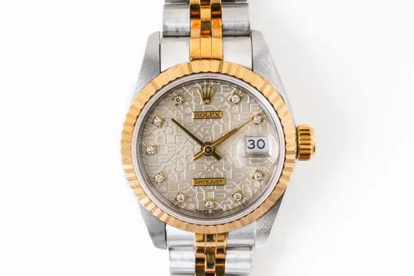 Rolex Lady-Datejust 69173 25mm Steel and gold Silver Diamond