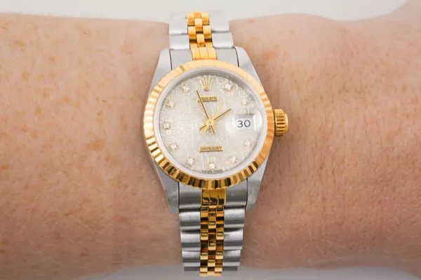 Rolex Lady-Datejust 69173 25mm Steel and gold Silver Diamond 5