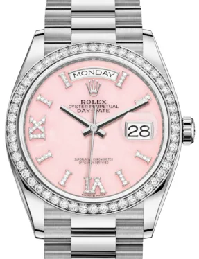 Rolex Day-Date 128239RBR 36mm White gold and Diamond Rose