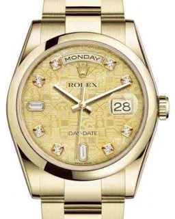 Rolex Day-Date 36 118208 Yellow gold Champagne