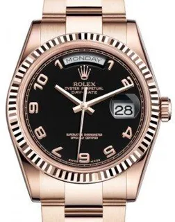 Rolex Day-Date 36 118235 Rose gold Black