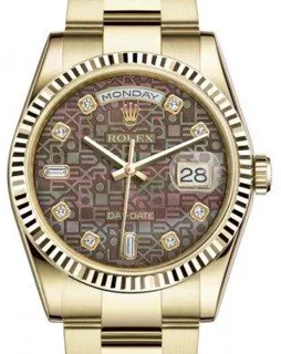 Rolex Day-Date 36 118238 Yellow gold Black