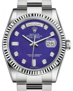 Rolex Day-Date 36 118239 White gold Blue