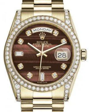 Rolex Day-Date 36 118388 36mm Yellow gold and Diamond Bull's Eye