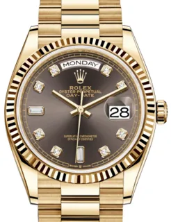 Rolex Day-Date 36 128238 Yellow gold Gray