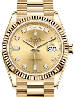 Rolex Day-Date 36 128238 Yellow gold Champagne