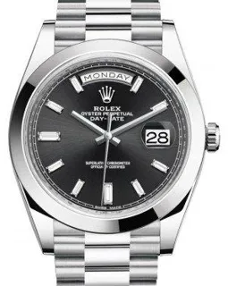 Rolex Day-Date 40 228206 Platinum Black