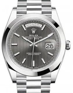 Rolex Day-Date 40 228206 Platinum Dark Rhodium