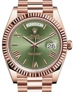 Rolex Day-Date 40 228235 Everose gold Olive green