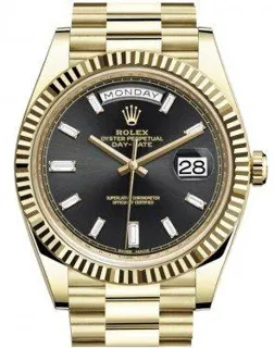 Rolex Day-Date 40 228238 Yellow gold Black