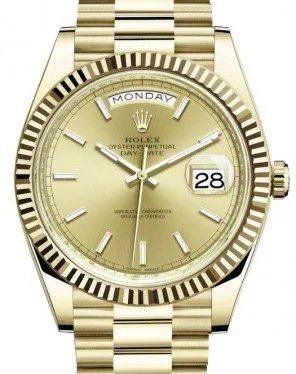 Rolex Day-Date 228238-CHPSP 40mm Yellow gold Champagne