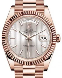 Rolex Day-Date 228235-SDTSP Rose gold Gray