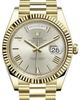 Rolex Day-Date 228238-SLVRP Yellow gold Silver