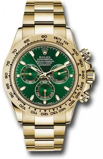 Rolex Daytona 116508 Yellow gold Green