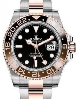 Rolex GMT-Master II, “Root Beer" 126711CHNR Rose gold and Stainless steel Black