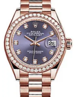 Rolex Datejust 279135 Rose Gold$Diamonds