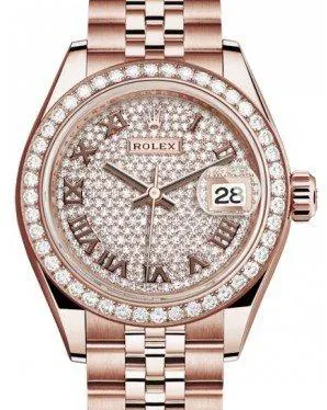 Rolex Lady-Datejust 279135RBR 28mm Rose gold and Diamond Diamond