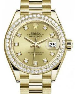 Rolex Datejust 279138 Yellow Gold$Diamonds