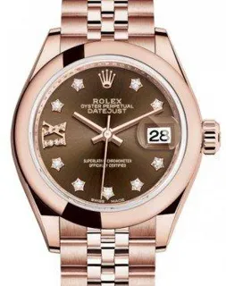 Rolex Lady-Datejust 279165 Rose gold Brown