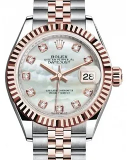 Rolex Lady-Datejust 279171 Rose gold and Stainless steel White