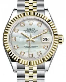 Rolex Lady-Datejust 279173 Yellow gold and Stainless steel White