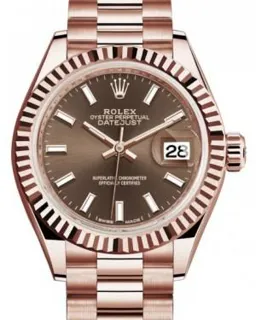 Rolex Lady-Datejust 279175 Rose gold Brown