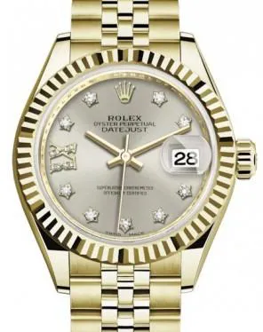 Rolex Lady-Datejust 279178 28mm Yellow gold Silver