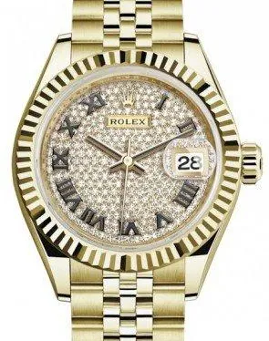 Rolex Lady-Datejust 279178 28mm Yellow gold Diamond