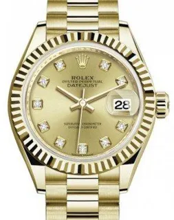 Rolex Lady-Datejust 279178 Yellow gold Champagne