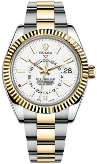 Rolex Sky-Dweller 326933 Yellow gold and Stainless steel White