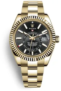 Rolex Sky-Dweller 326938 Yellow gold Black