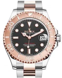 Rolex Yacht-Master 37 268621 Rose gold and Stainless steel Black