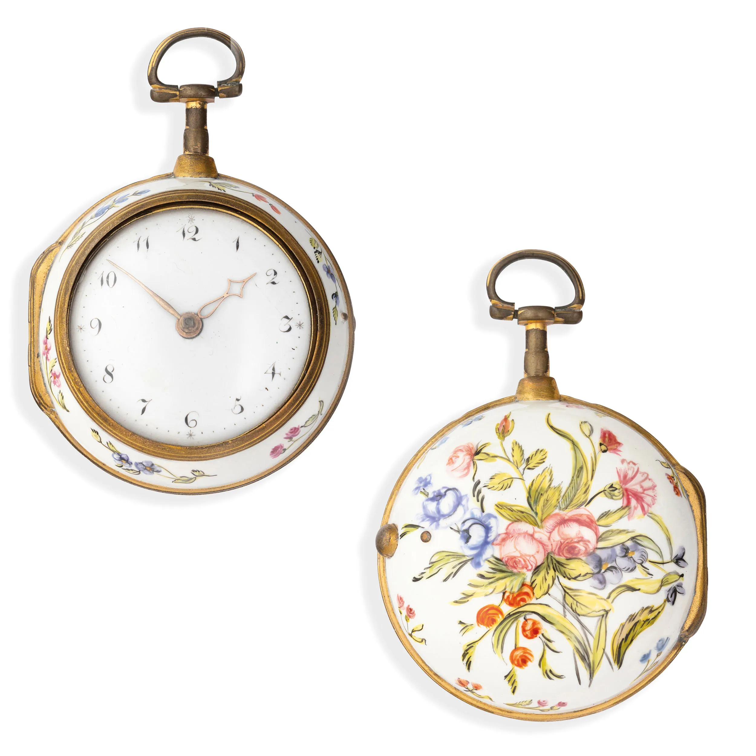 Thomas Smith 51mm Gilt-metal and Enamel White